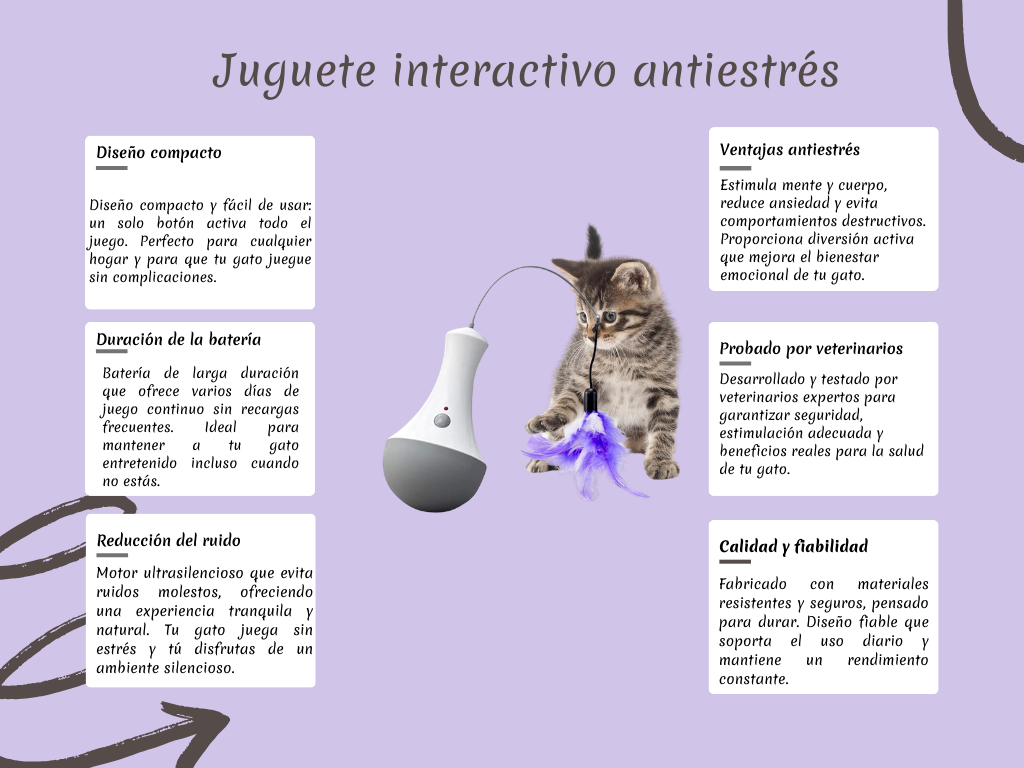 Juguete Interactivo Antiestrés para Gatos